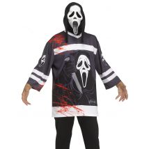Scream Hockeykostüm für Erwachsene - Thema: Kino + TV - Schwarz - Größe Einheitsgröße
