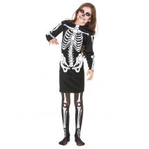 Disfraz de esqueleto para niña ideal para Halloween