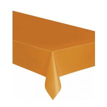 Mantel de plástico naranja