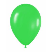 12 globos verdes