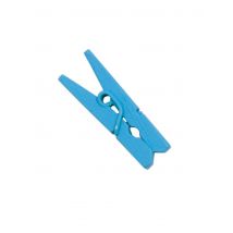 10 Mini pinzas de madera azules 2,5 cm