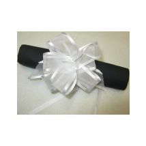 6 Lazos en organza blancos