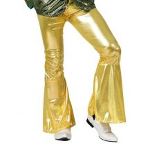 Pantalón disco dorado
