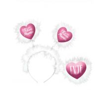 Diadema plumas novia