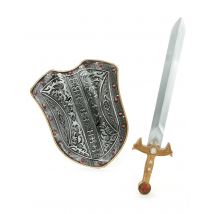 Kit escudo y espada caballero medieval niño