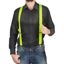 Tirantes amarillos fluorescente adulto