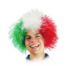 Peluca hincha Italia adulto