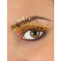 Pestañas largas doradas adulto