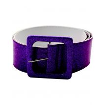 Cinturón brillante violeta adulto