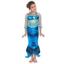 Disfraz sirena de los mares niña