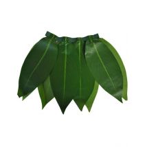 Falda hawaiana de hojas verdes niña