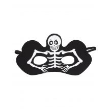 Antifaz esqueleto negro adulto Halloween