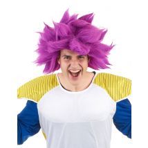 Peluca manga violeta mujer