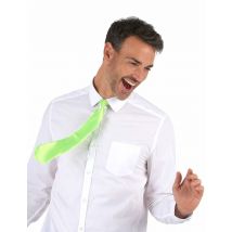 Corbata verde fluorescente adulto