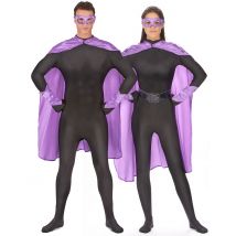 Kit superhéroes violeta adulto