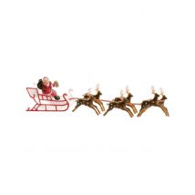 Decoración pastel trineo de Papá Noel 22 cm