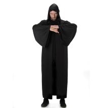 Capa larga con capucha negra Halloween