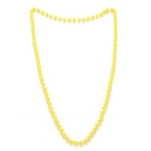 Collar perlas amarillas adulto