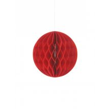 Pequeña bola de papel roja - 10 cm