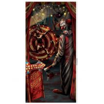 Decoración puerta payaso Halloween 85 cm x 165 cm