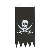 Bandera pirata negra 86 x 43 cm