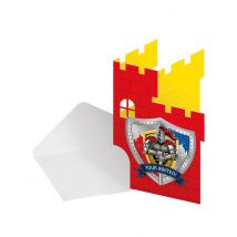 8 Tarjetas de invitación caballeros