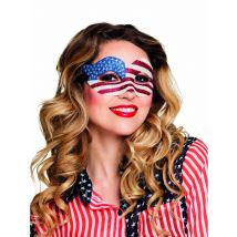 Antifaz purpurina USA mujer