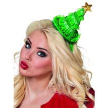Mini sombrero árbol de Navidad mujer