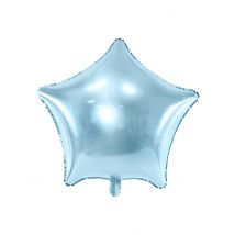 Globo aluminio estrella azul turquesa 45 cm