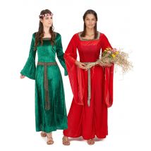 Disfraz de pareja medieval mujer