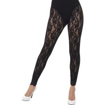 Legging puntilla negra mujer