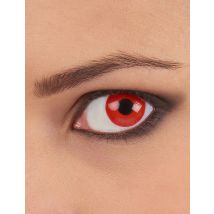 Lentillas fantasia ojo rojo 1 año adulto