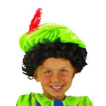 Peluca pelo rizado niño negro