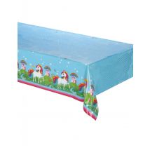 Mantel de plástico unicornio 120x180 cm