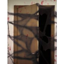 Decoración telaraña negra con arañas 20 g Halloween