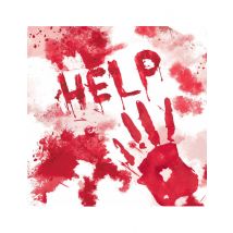 20 Servilletas de papel Halloween sangriento 33 x 33 cm