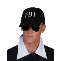 Gorra FBI negra adulto
