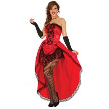 Disfraz Miss burlesca rojo mujer