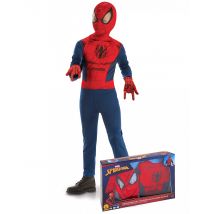 Disfraz clásico Spiderman con guantes niño en caja