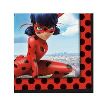 20 Servilletas de papel Ladybug 33x33 cm