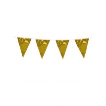 Guirnalda mini banderines dorados 3 m