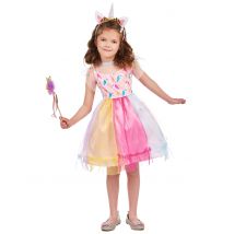 Disfraz unicornio de colores niña