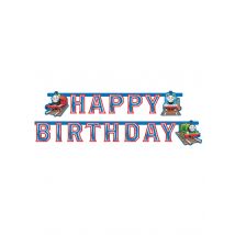Guirlanda de cartón Happy Birthday Thomas y sus amigos 180 x 15 cm