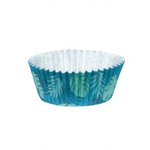 50 Moldes de cupcakes Flamingo Tropic de papel 6,5 cm