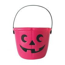 Cubo para caramelos rosa 17 cm
