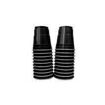 20 Vasos chupito americanos negros 4 cl