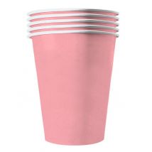 20 Vasos americanos cartón reciclable rosa pastel 53 cl