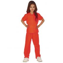 Disfraz prisionera naranja niña