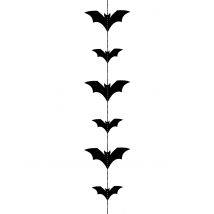 Guirnalda de murciélagos color negro 150x11 cm