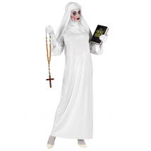 Disfraz de fantasma de monja talla grande - Mujer